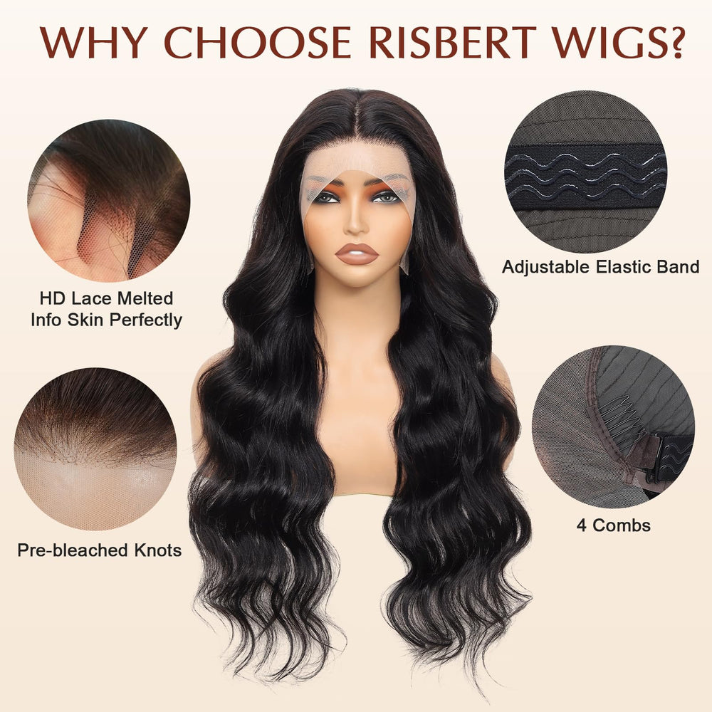 RISBERT packaging includes baby hairs for quick out-of-the-box styling.