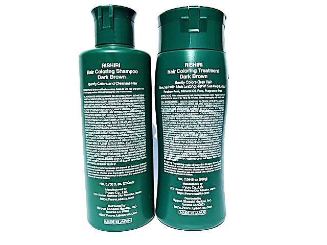 Rishiri shampoo and treatment set viewed together for easy home use