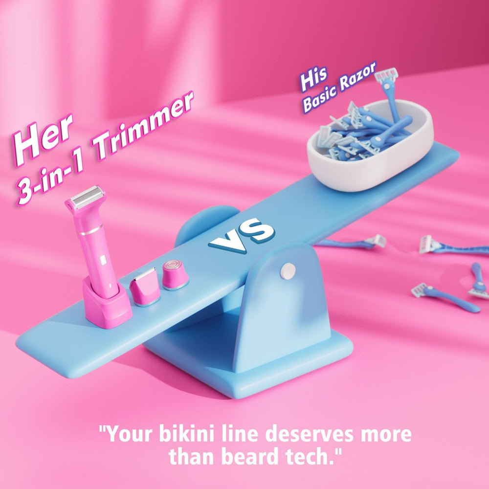 Risina Bikini Trimmer Travel-Compact design fits in a purse.