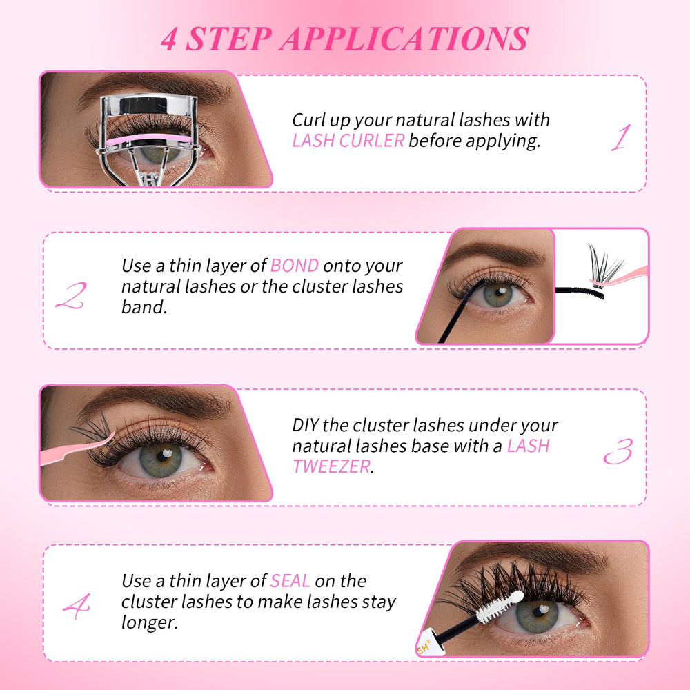 RITALASH Headband keeps hair away during application.