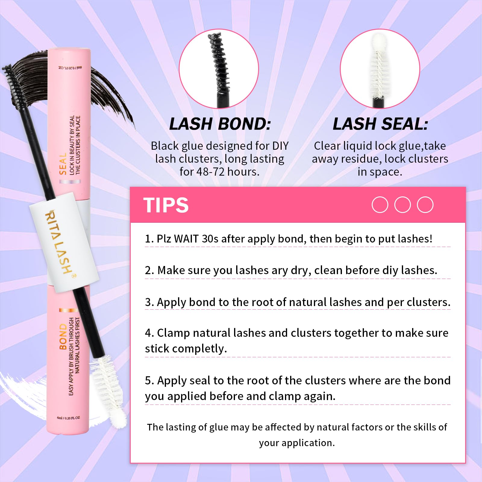 Ritalash lash applicator tool for precise placement and beginner-friendly use