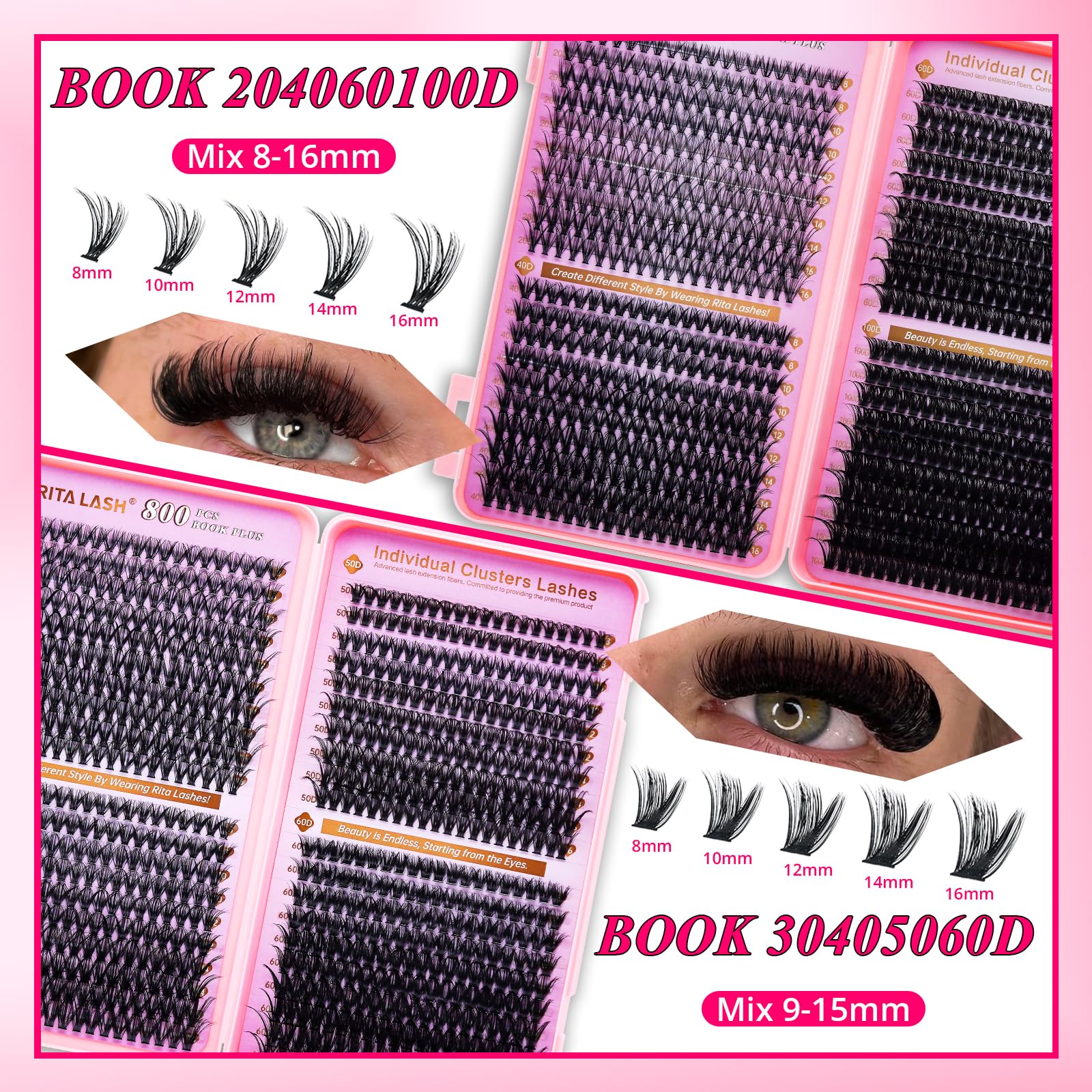 RITALASH Cleaning Brush helps maintain clean lash clusters.