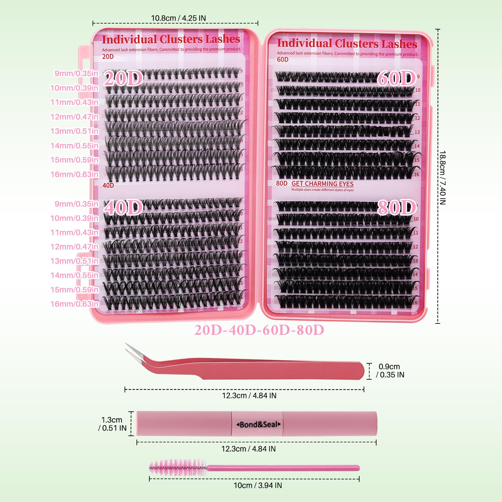 Ritalash clusters close-up ultra-thin band visible
