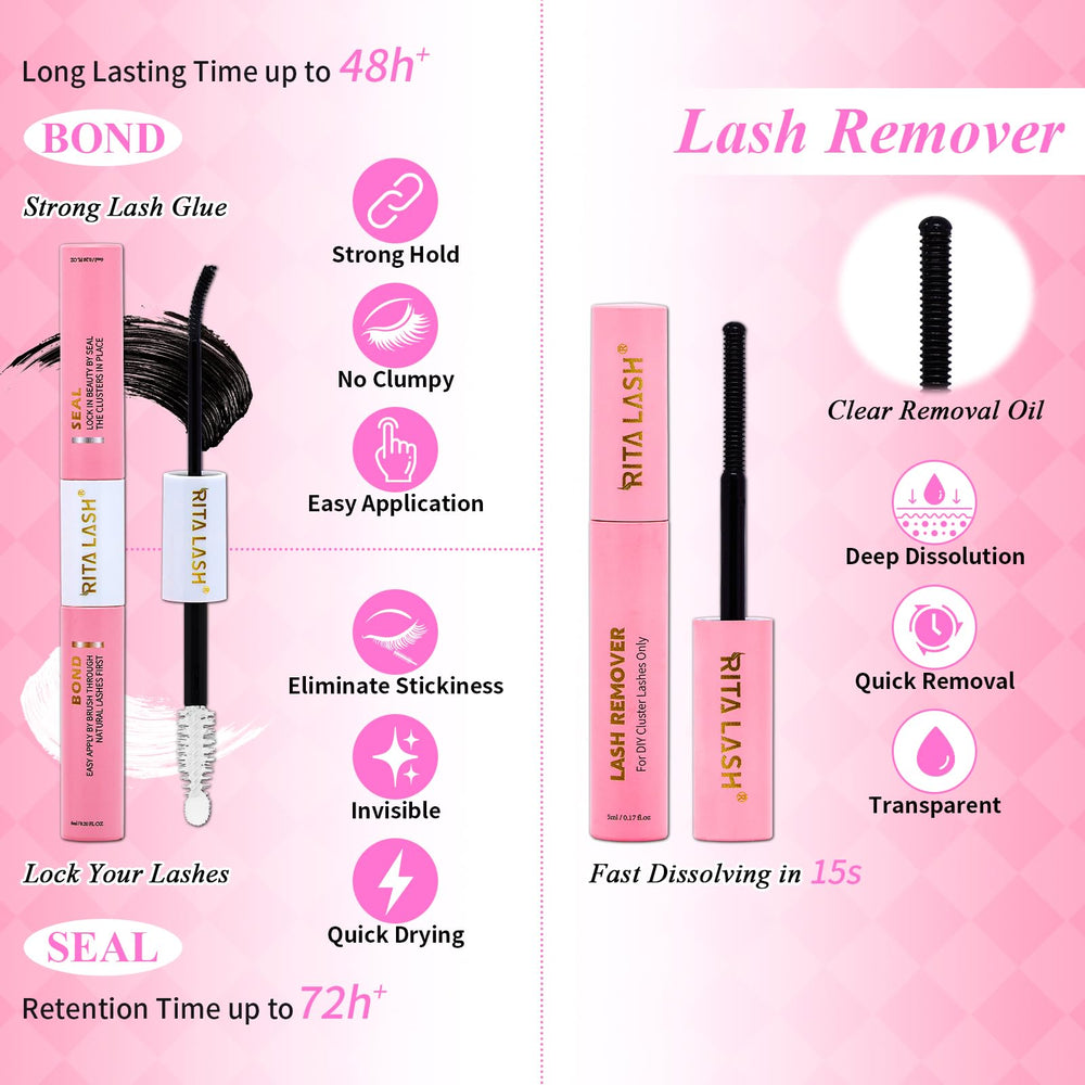 RITALASH Mascara Brush aids grooming and separation of clusters.