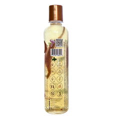 Close-up of Ritual Botanico label for dandruff control shampoo.
