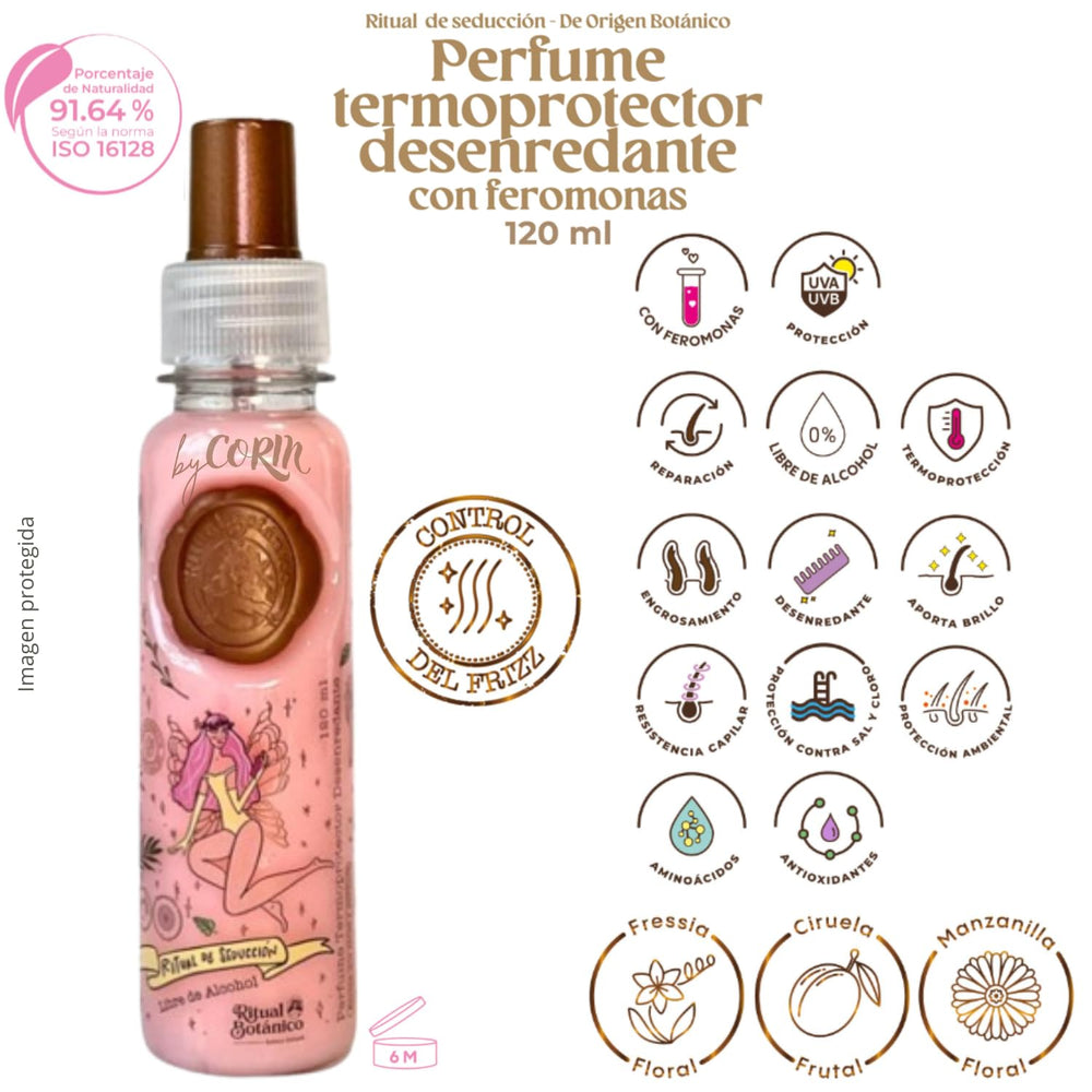 Ritual Botanico Seduction Rose spray for quick scent refresh during styling
