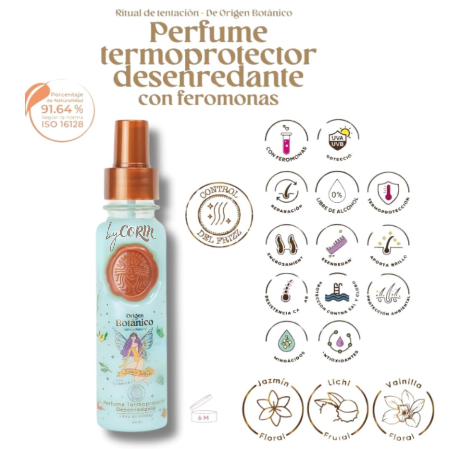 Ritual Botanico Hair Perfume Temptation Blue bottle with fruity-floral aroma