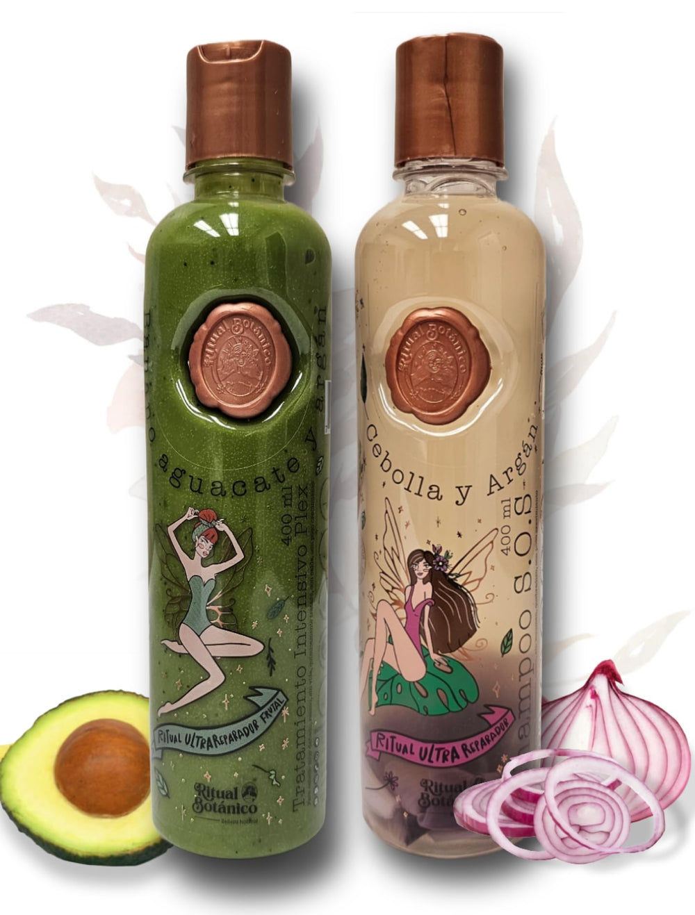 Ritual Botanico SOS Onion Argan shampoo bottle shows nourishment and shine.