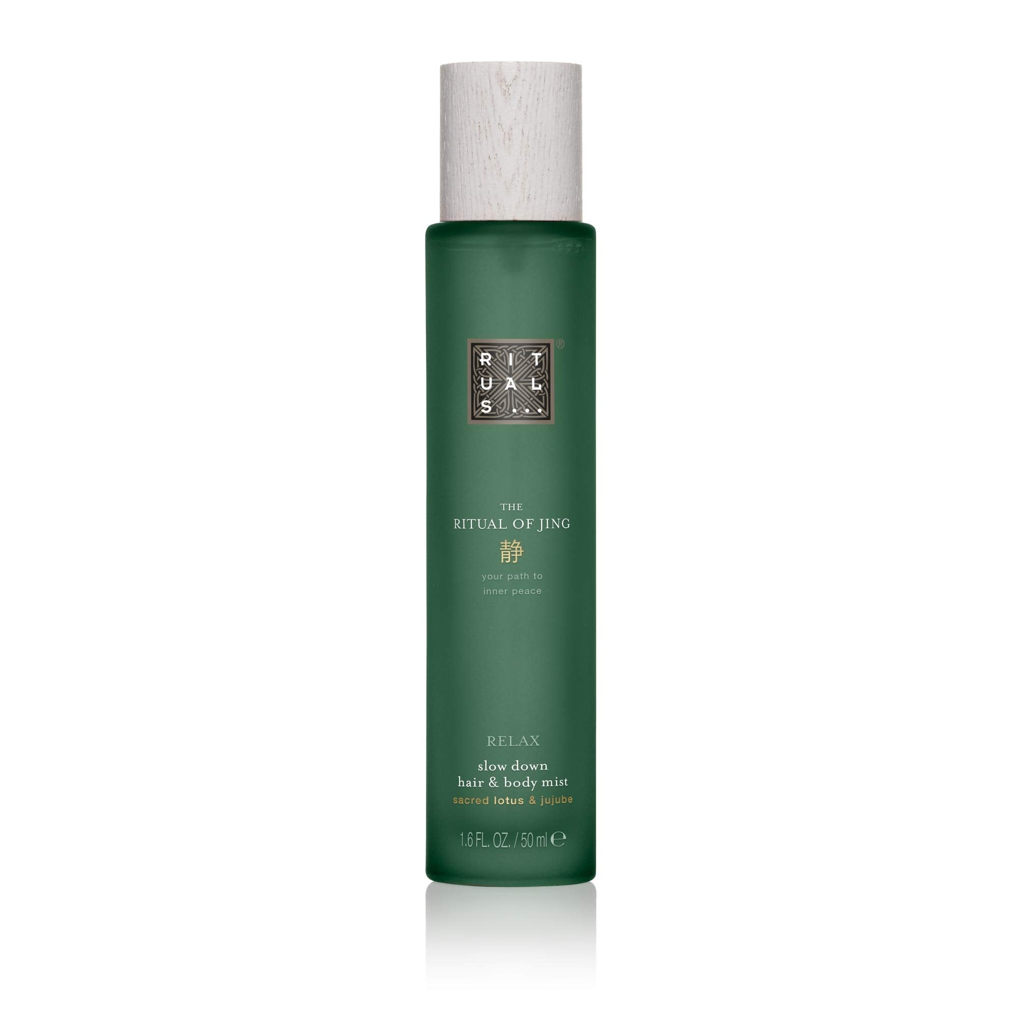 RITUALS The Ritual of Jing bottle front view for calming fragrance.