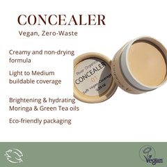 River Organics Concealer Color 01 oils from Moringa and Camellia for hydration
