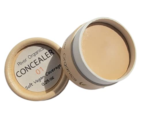 River Organics Zero-waste Concealer Color 01 packaging close-up showing eco-friendly design