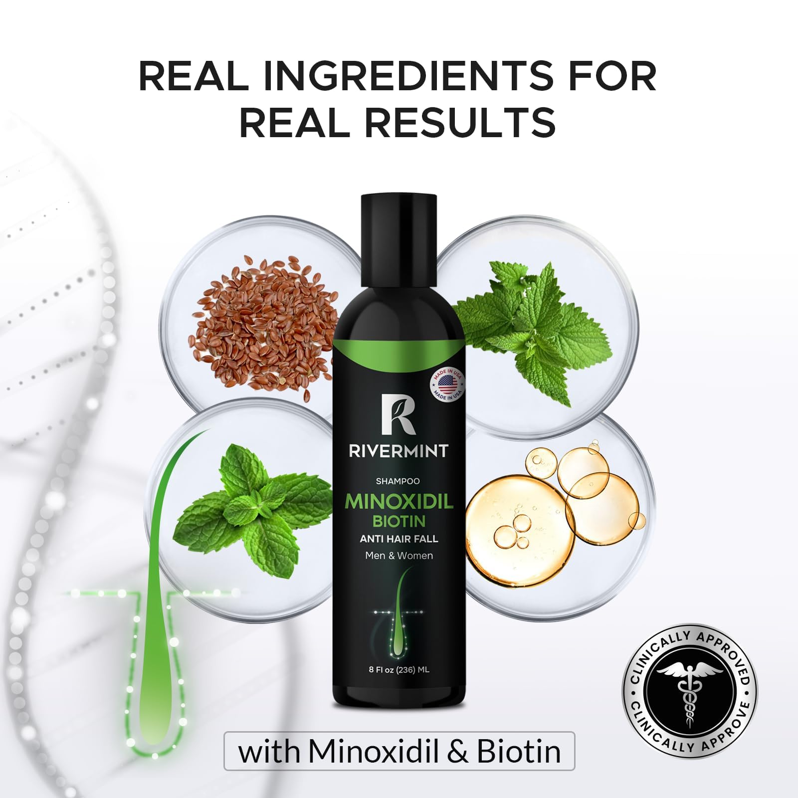 Rivermint mint leaf essence captures cooling sensation during use.