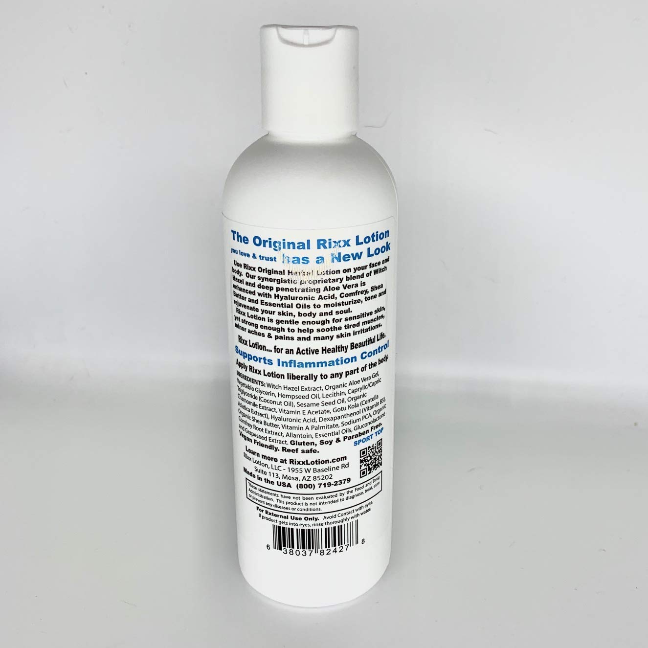 Rixx Lotion Original smooth texture for easy application and immediate hydration.