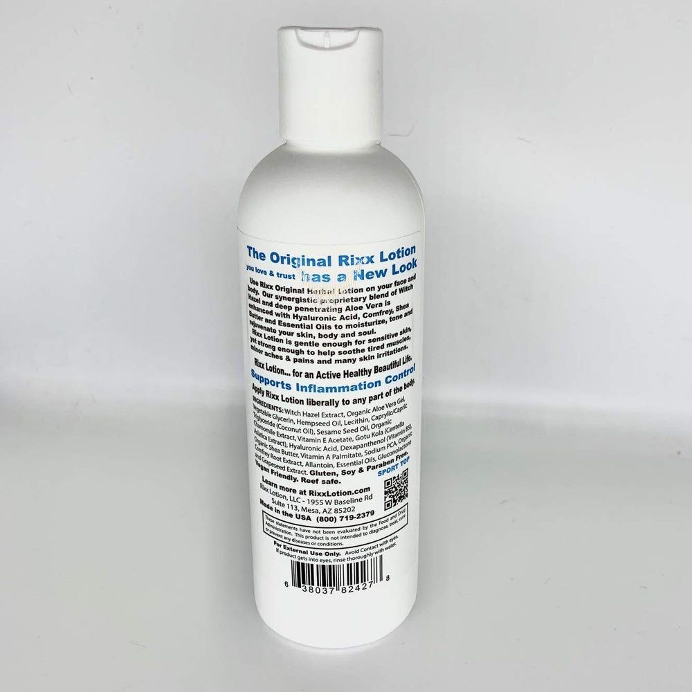 Rixx Lotion Original smooth texture for easy application and immediate hydration.