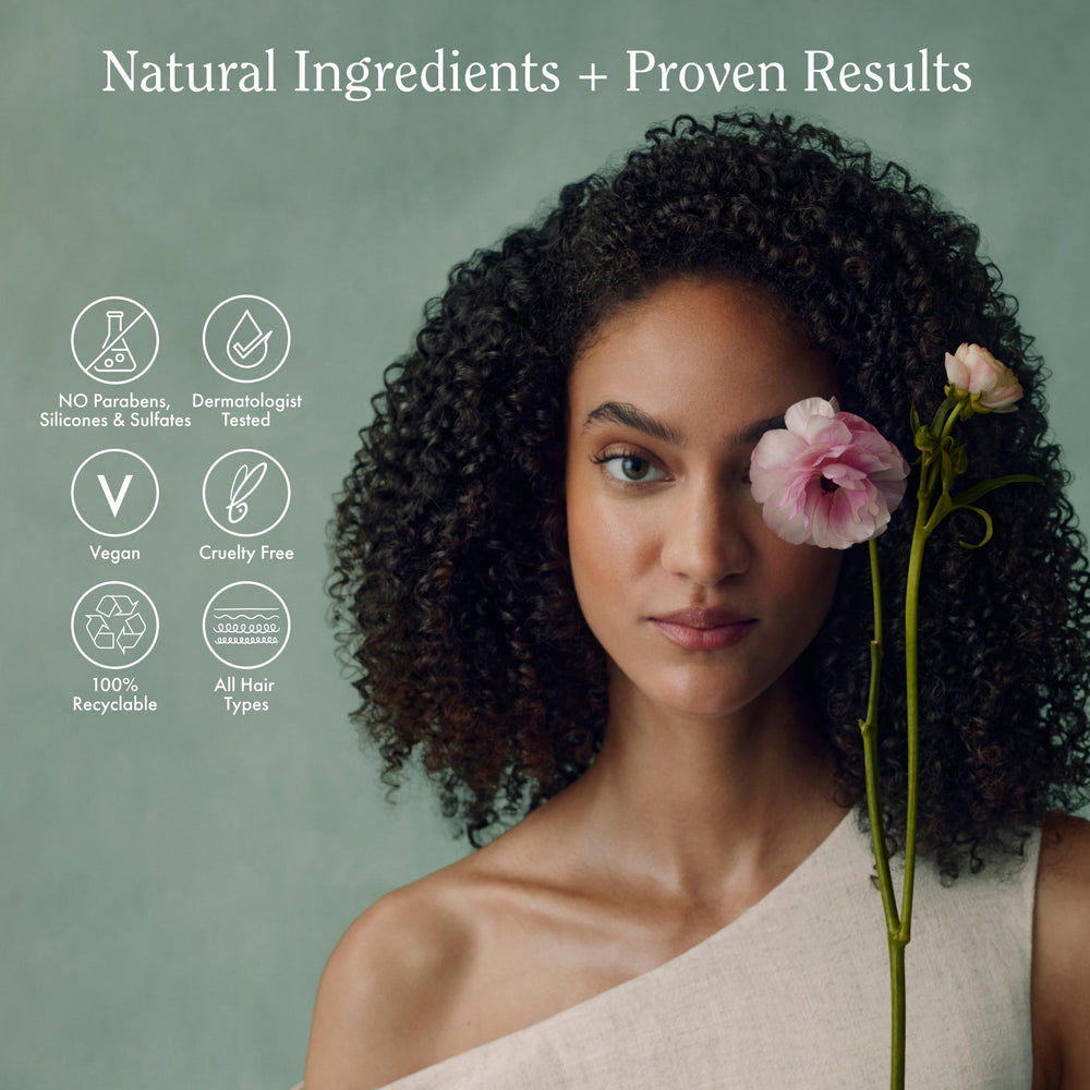 Creamy texture shown for easy distribution through hair.
