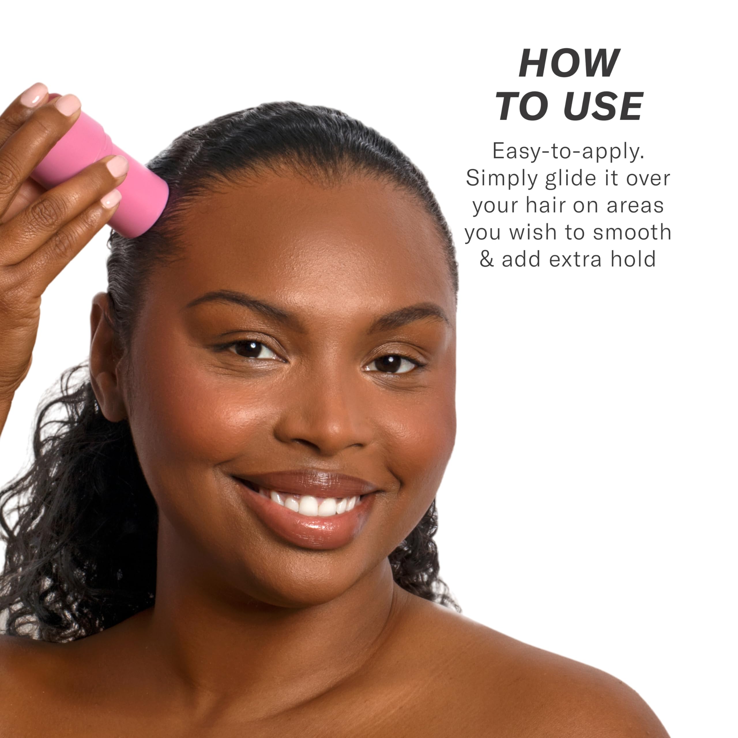 Rizos Curls Hair Wax Stick works with straight, wavy, and curly textures.