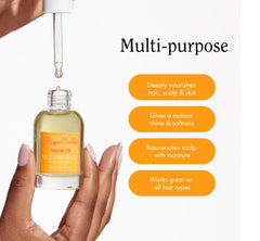 Rizos Curls Nourish Oil smoothing frizz for sleek texture across hair types