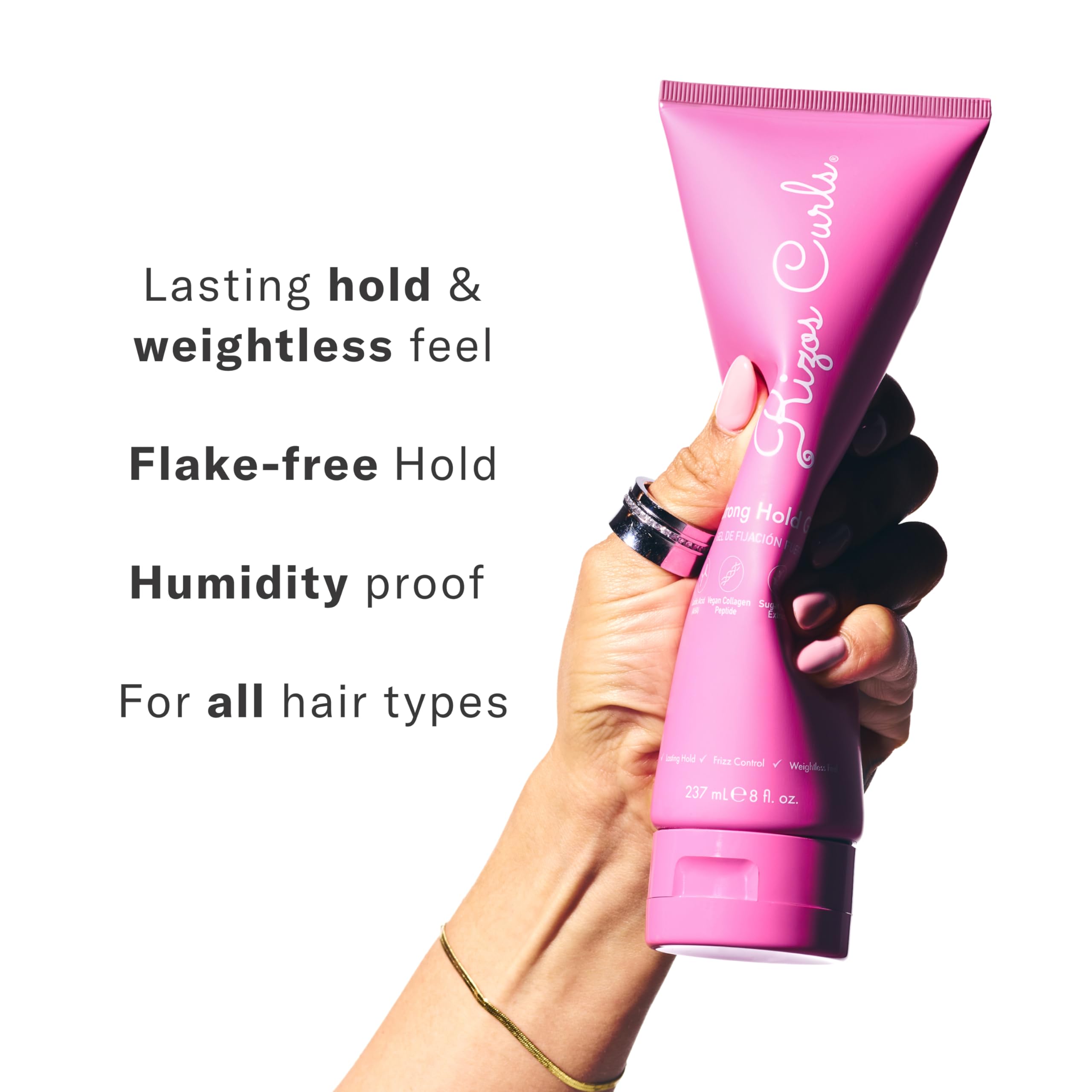 Rizos Curls Strong Hold on curly hair for defined, bouncy curls