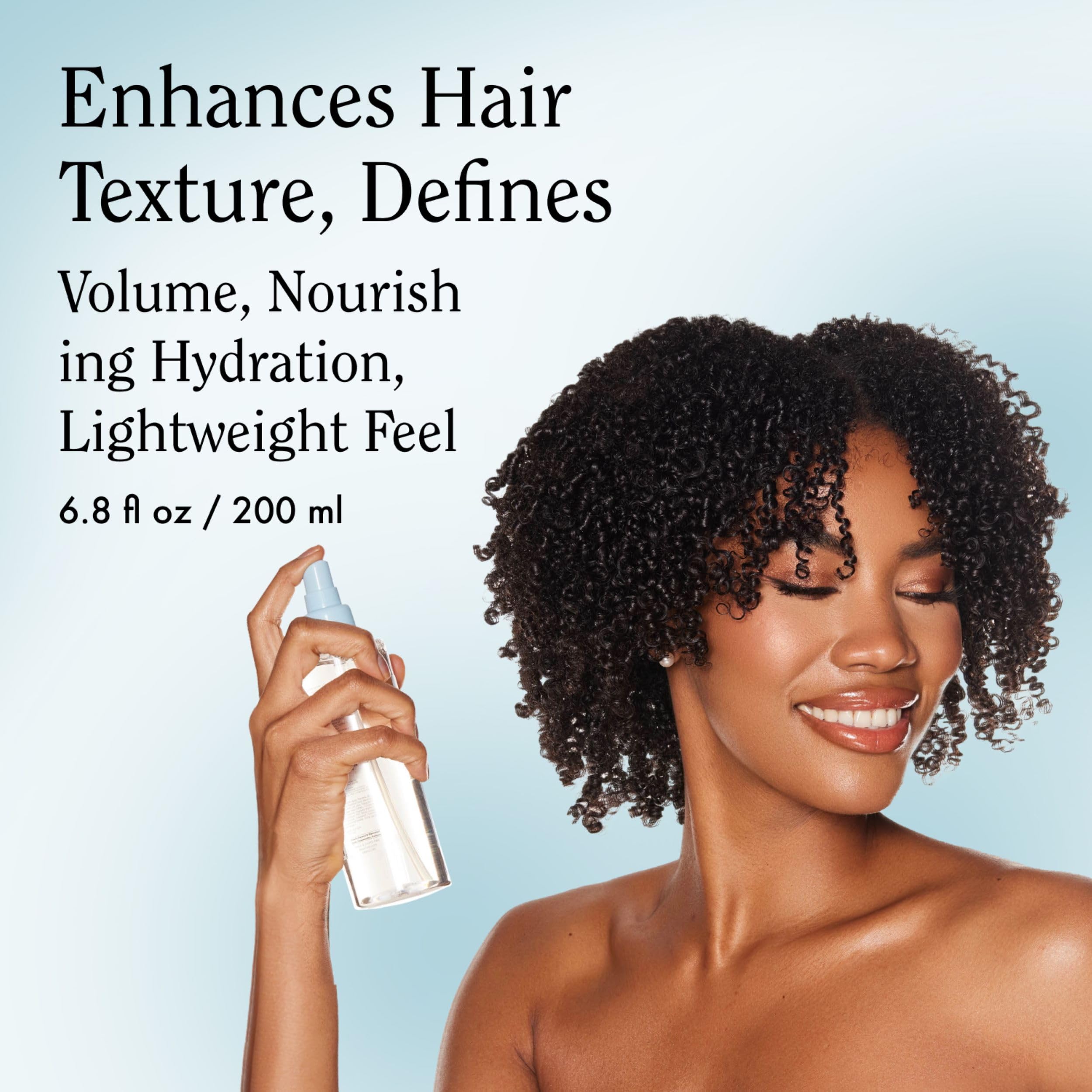 Rizos Curls Salt Spray texture-definition on hair for enhanced waves.