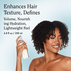 Rizos Curls Salt Spray texture-definition on hair for enhanced waves.