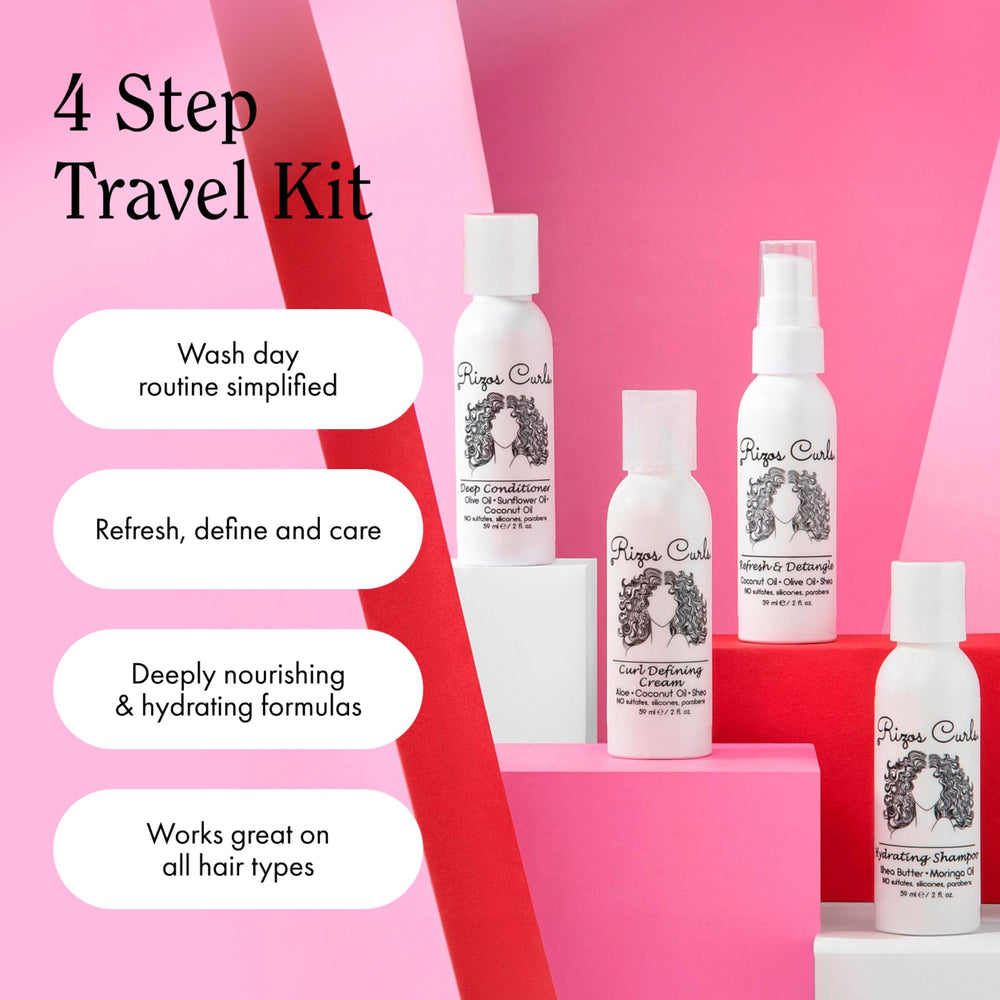 Rizos Curls travel kit bag included for easy packing and organization