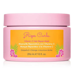 Rizos Curls Vitamin C Hair Repair Mask bottle highlights moisture and shine
