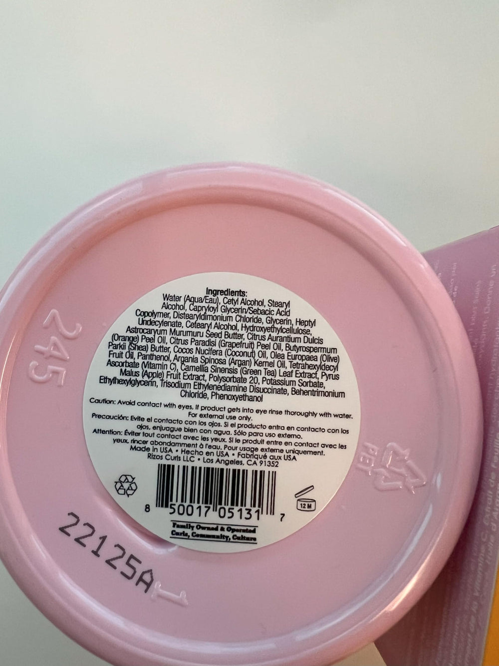 Murumuru butter component of Rizos Curls mask adds slip and moisture