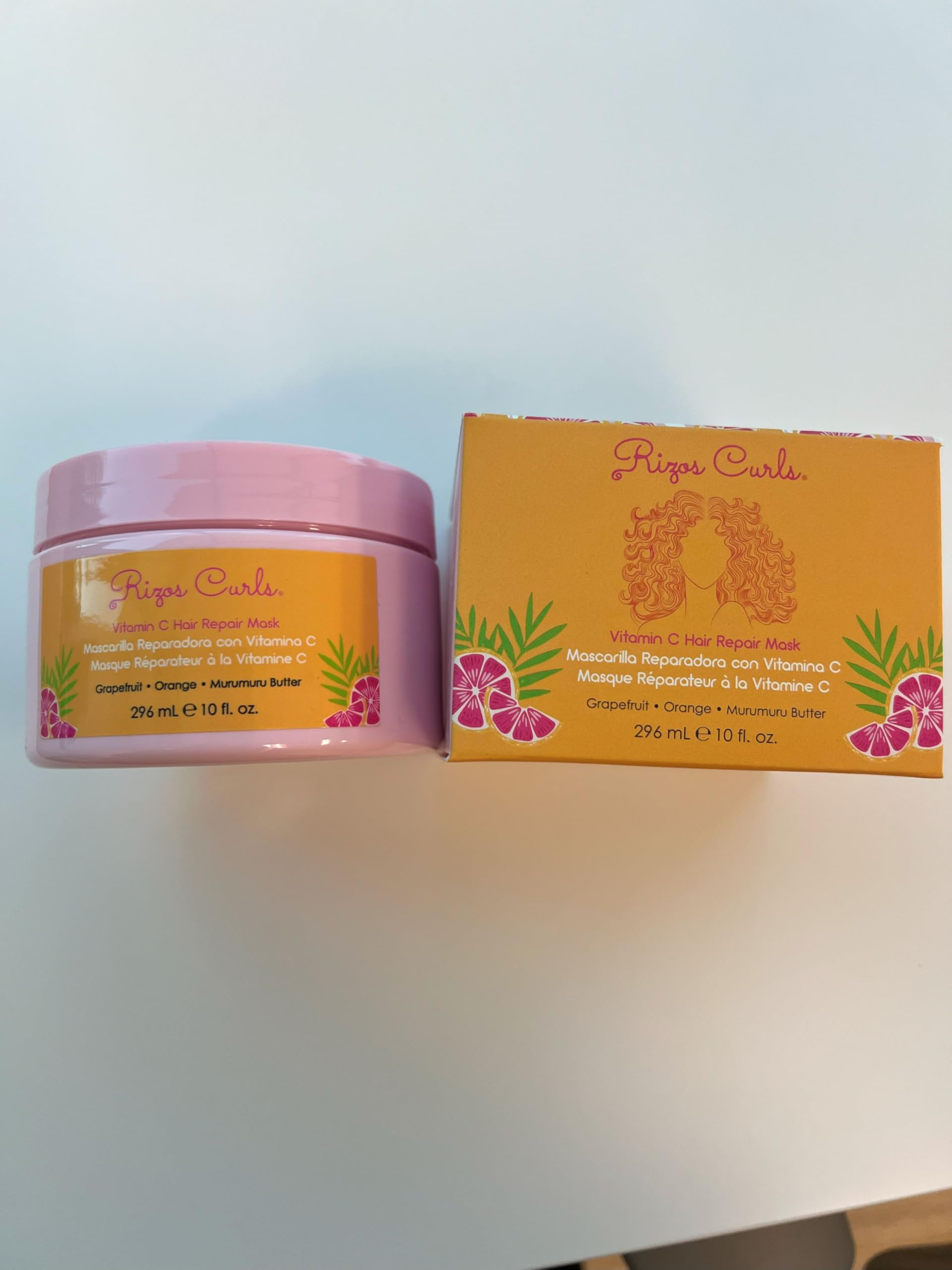 Hair after use with shine and healthier appearance from Rizos Curls mask