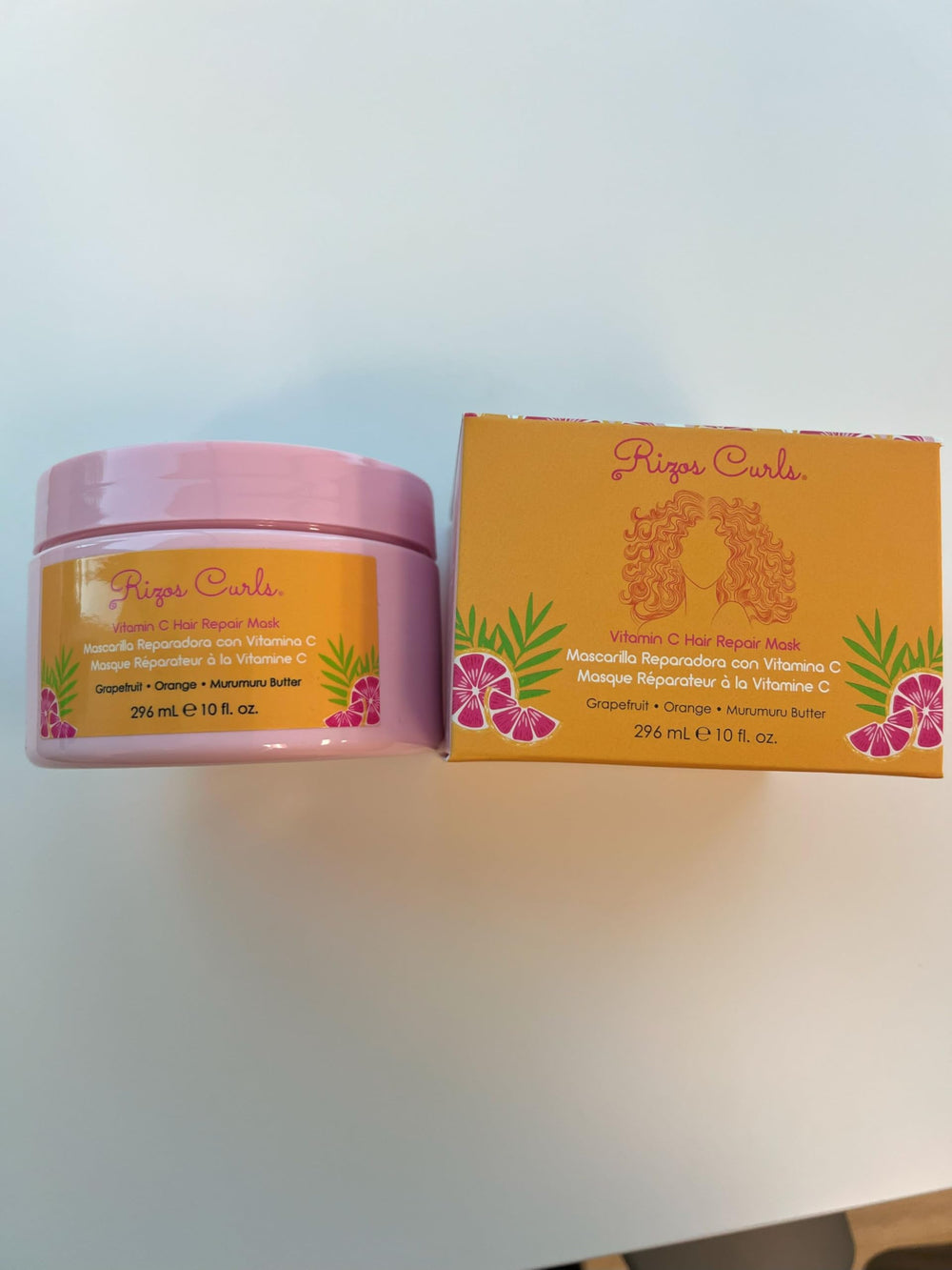 Hair after use with shine and healthier appearance from Rizos Curls mask