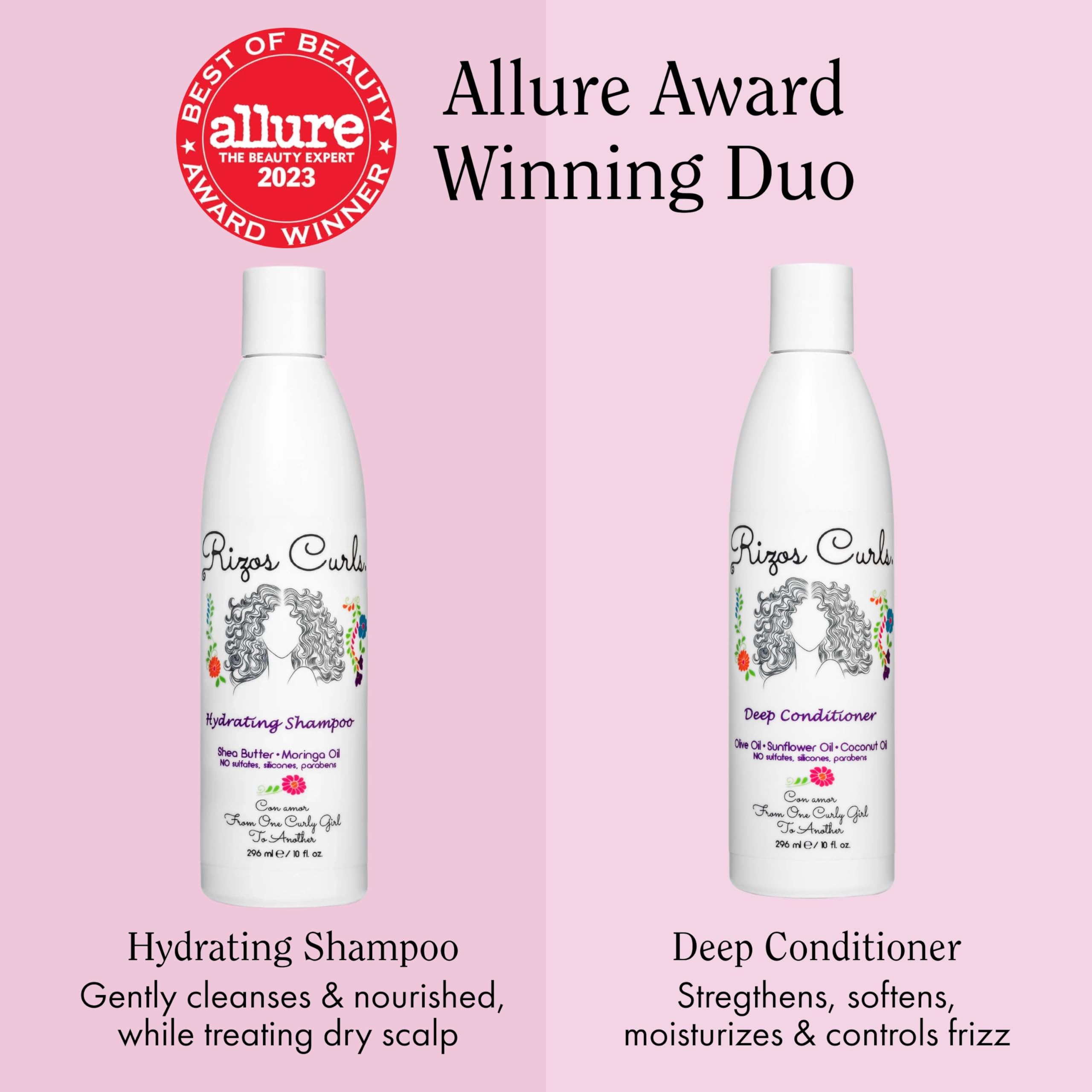Rizos Curls Deep Conditioner tub showing rich hydration for softness