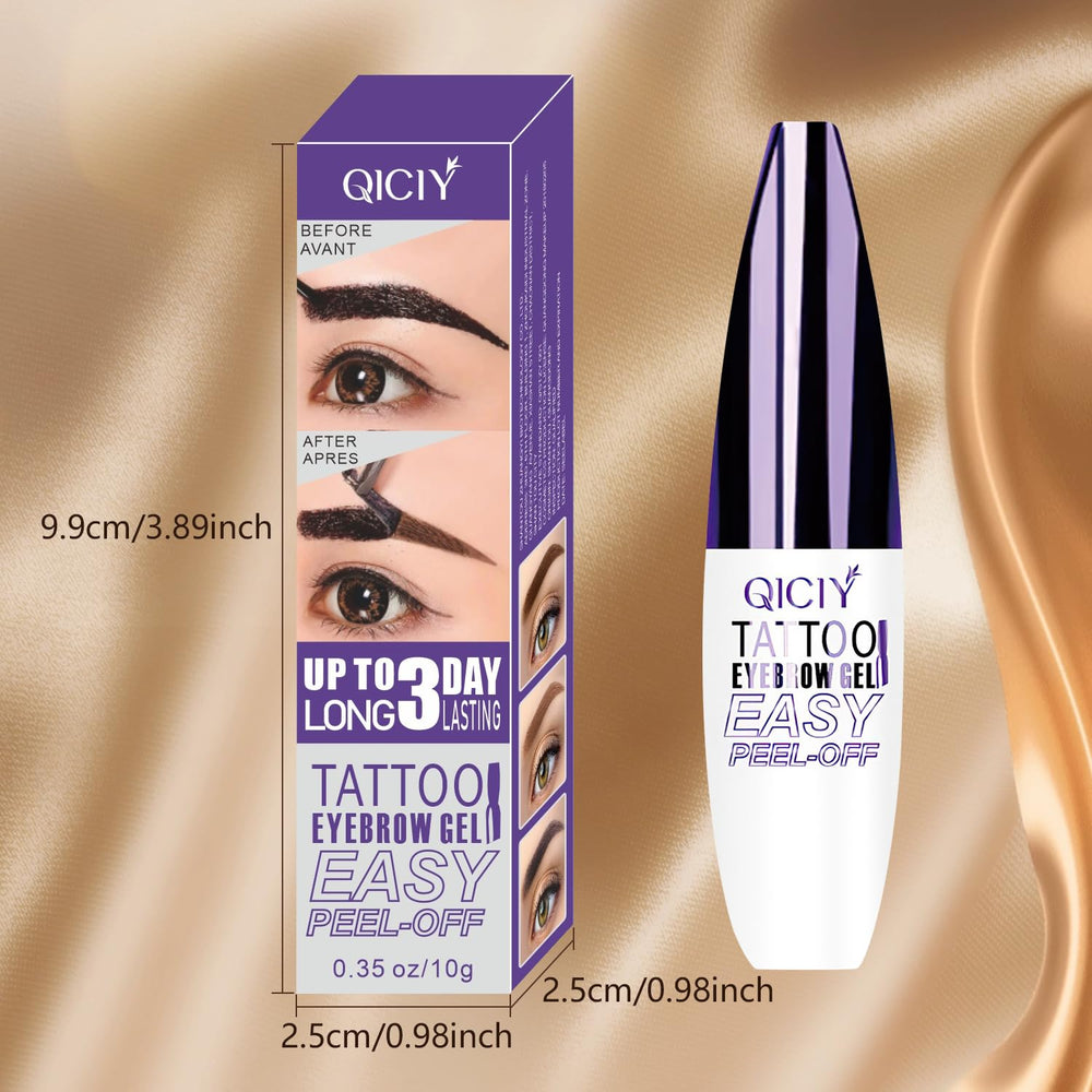 Rliolouo QICIY natural shedding effect on brows with real-life shaping.