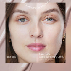 RMS Beauty Radiance Serum applied on skin for sheer, tinted glow