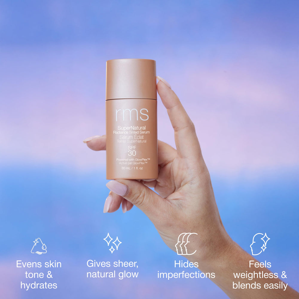 RMS GlowPlex niacinamide quinoa pea ingredients close-up