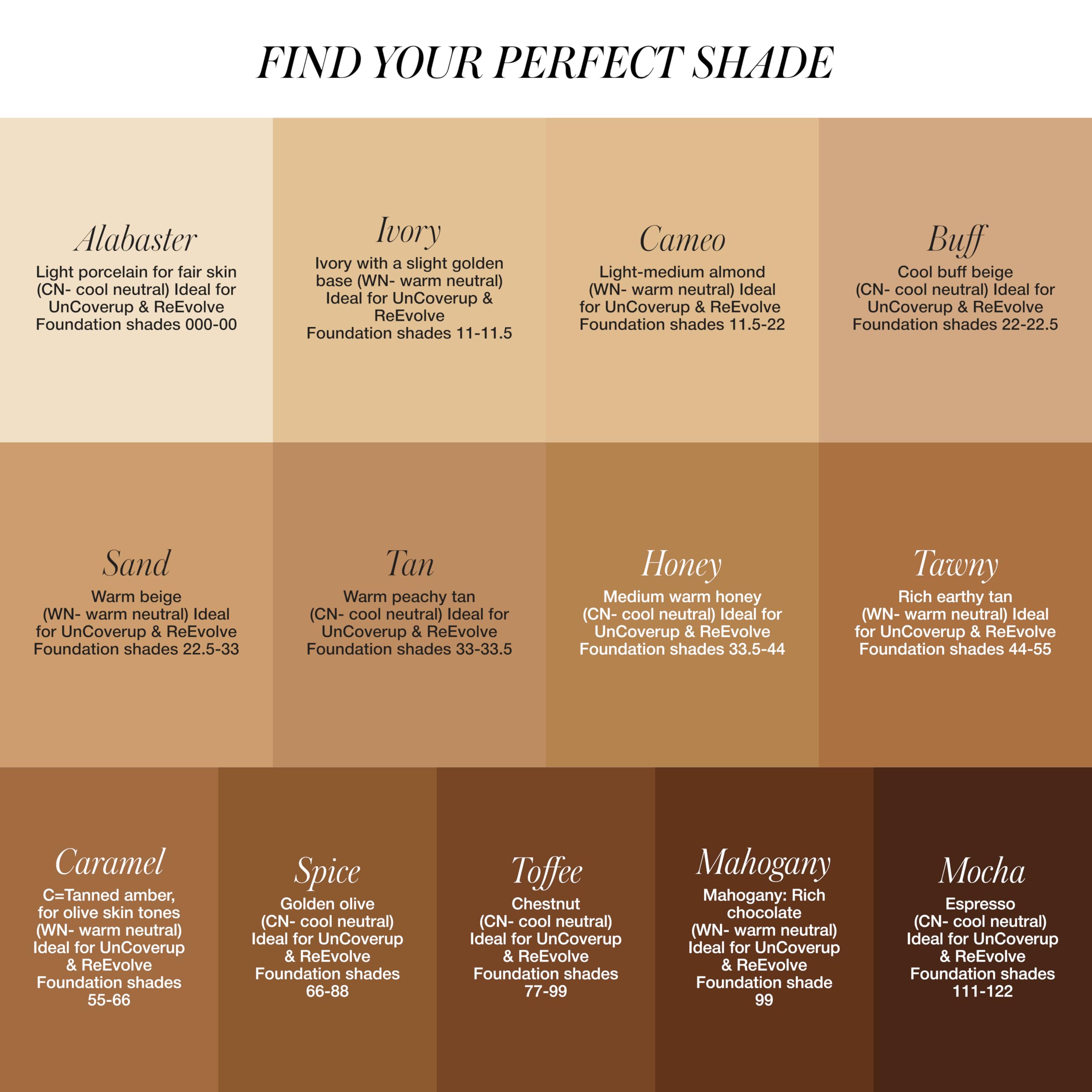 RMS SunCoverup swatch reveals warm peachy tan shade under daylight