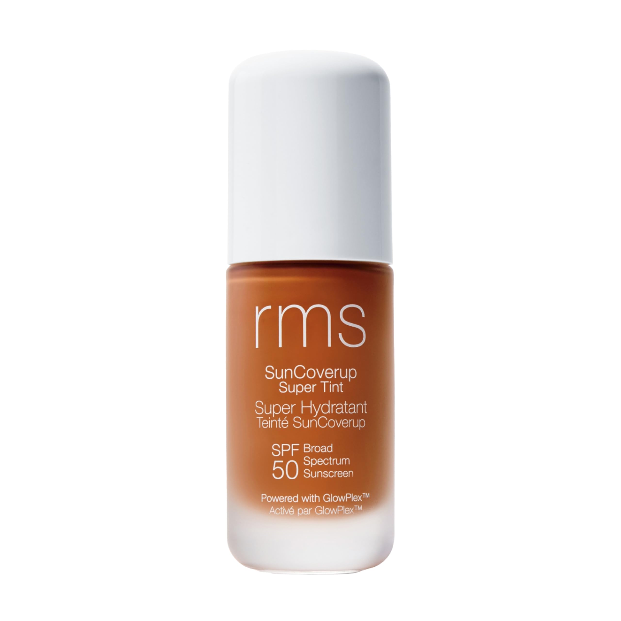 RMS SunCoverup SPF 50 tinted base delivers natural coverage.