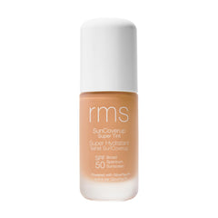 RMS SunCoverup SPF 50 tube close-up showing creamy tint for even skin tone
