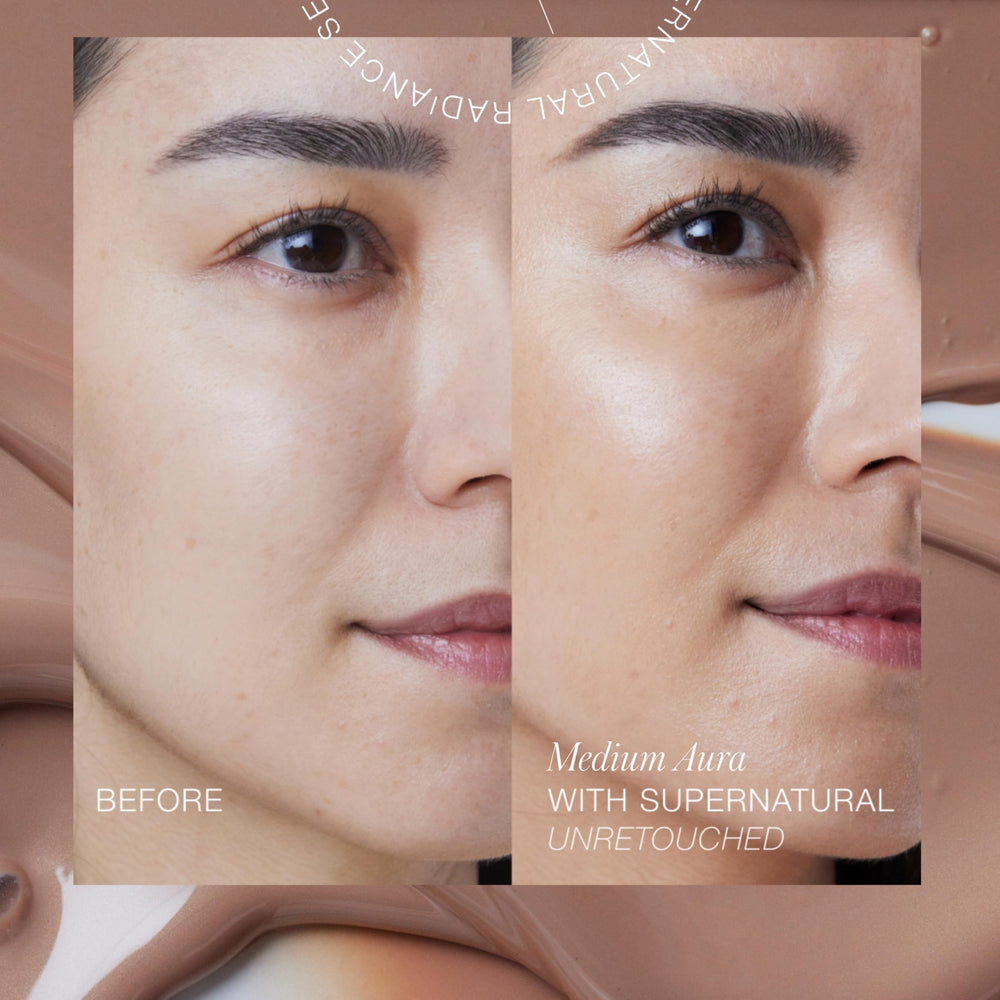 RMS serum on the hand demonstrates blendable formula ideal under makeup.