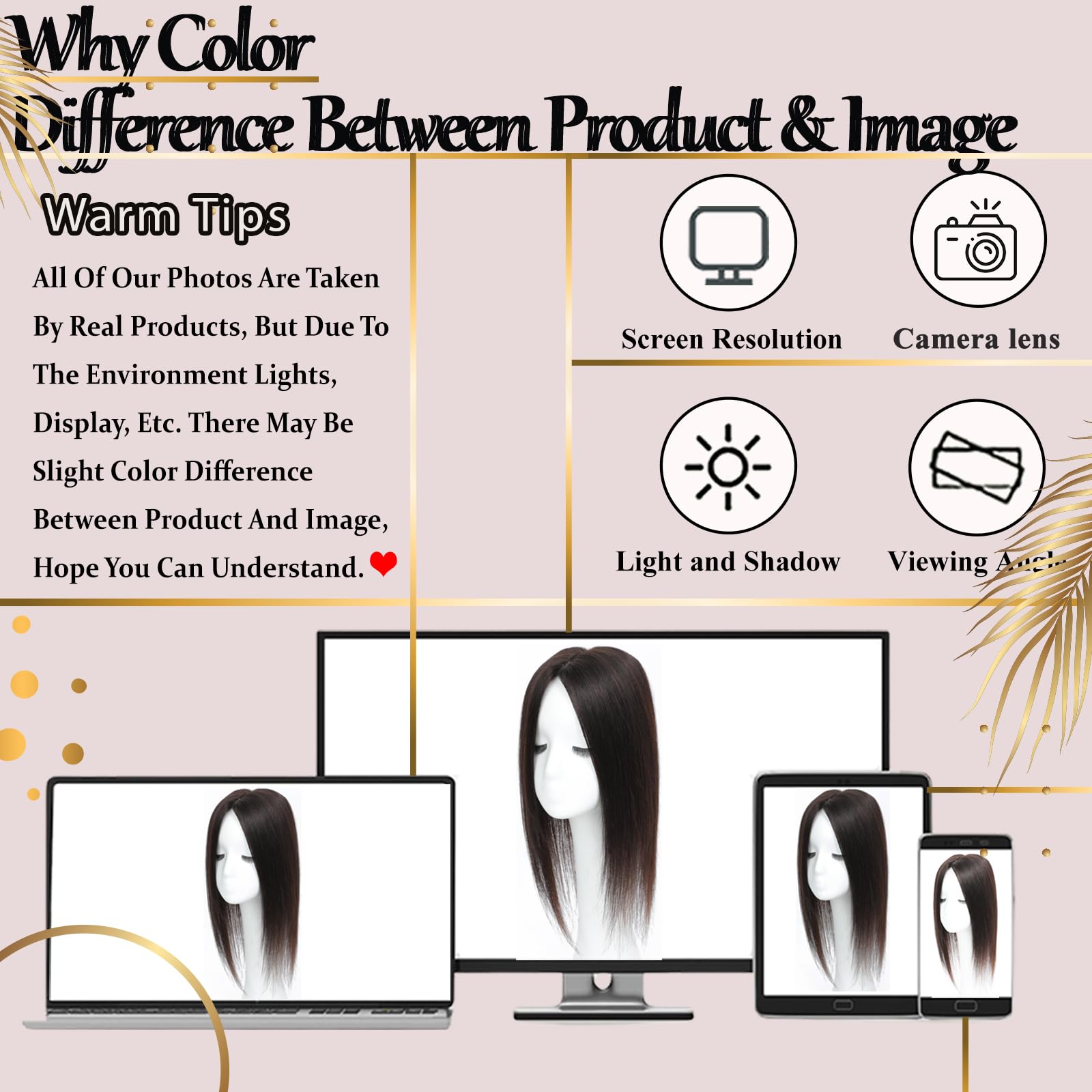 RMYHIG color-match medium-dark-brown shade ensures natural-looking blend