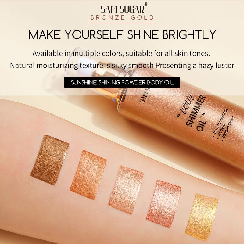 RMYHIG Shimmer Body Oil on skin delivering long-lasting moisture and shimmer