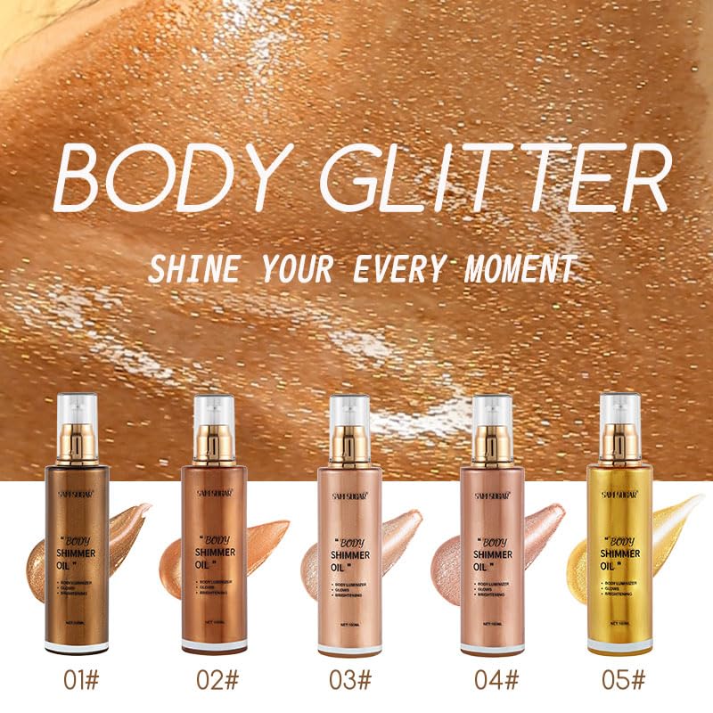 RMYHIG Shimmer Body Oil packaging that supports gifting appeal