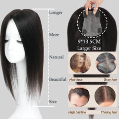 RMYHIG topper bangs clip-in closeup shows secure clips for all-day wear