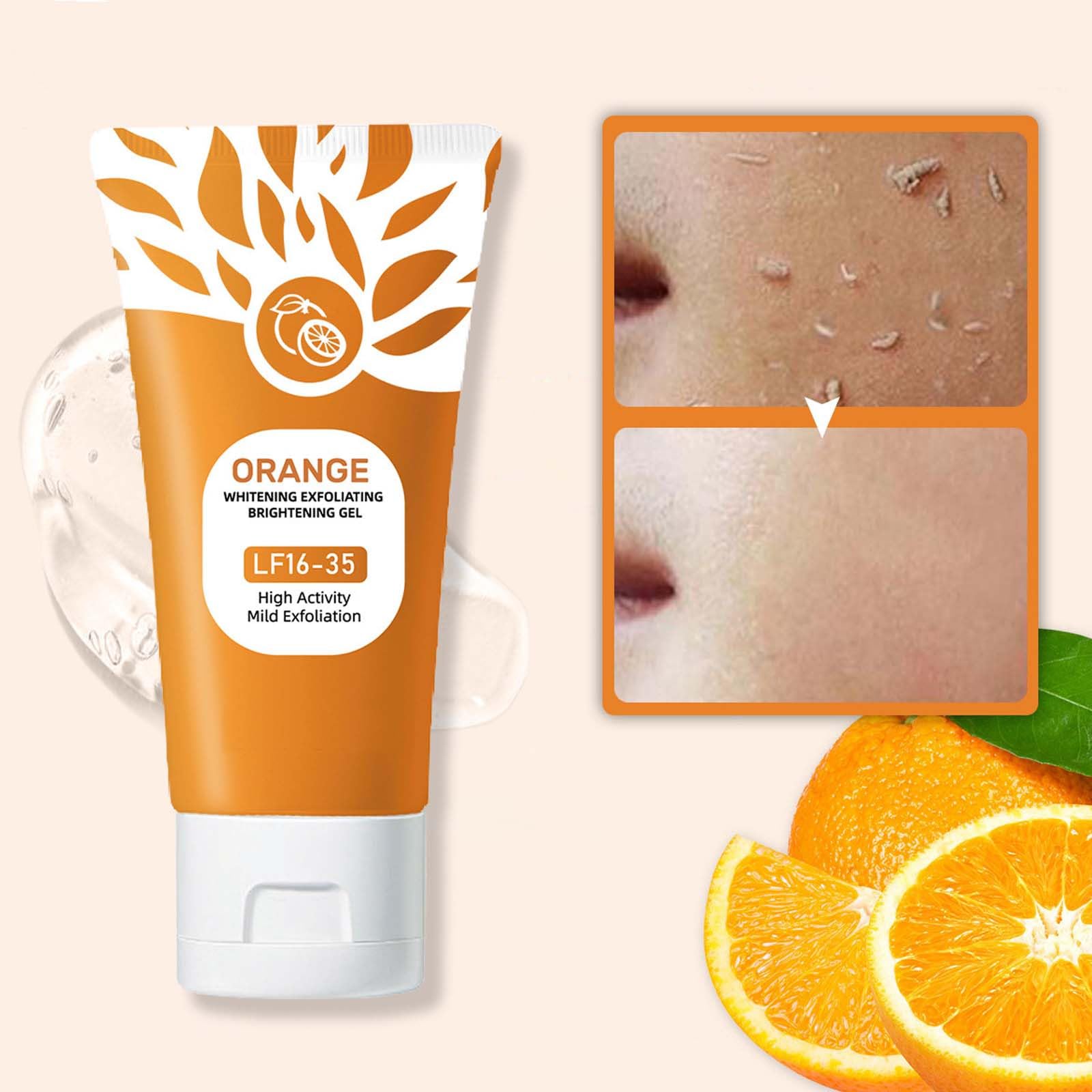 RnemiTe-amo Orange Enzymes Gel near ingredients highlights natural exfoliation and hydration