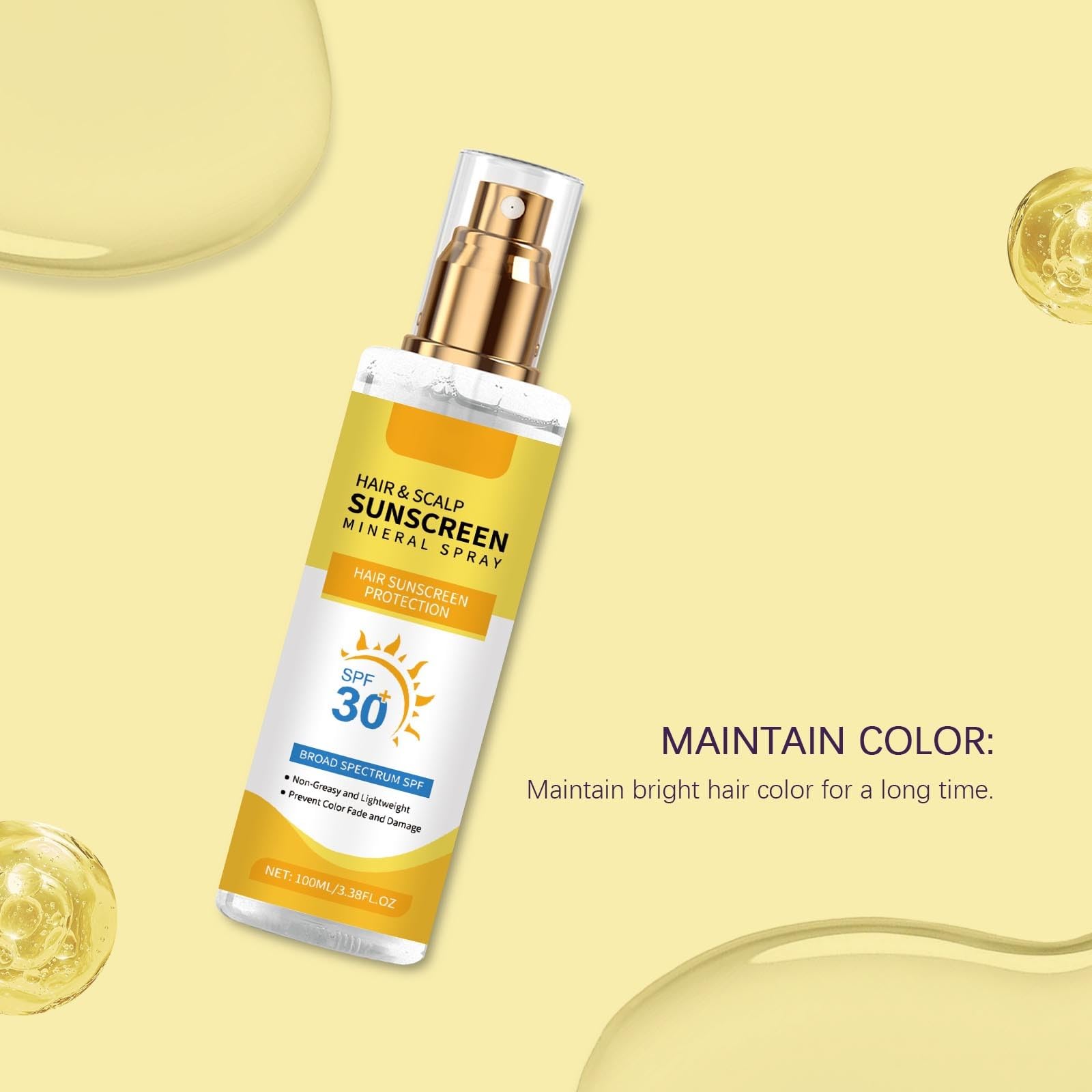 RnemiTe-amo Beach-ready spray shields hair while poolside for color preservation.