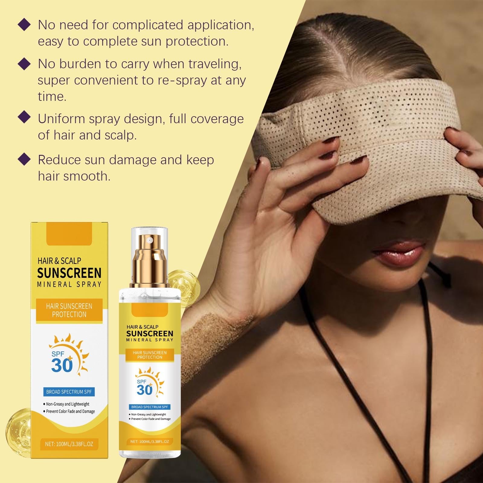 RnemiTe-amo Coconut-enriched formula nourishes scalp during outdoor days.
