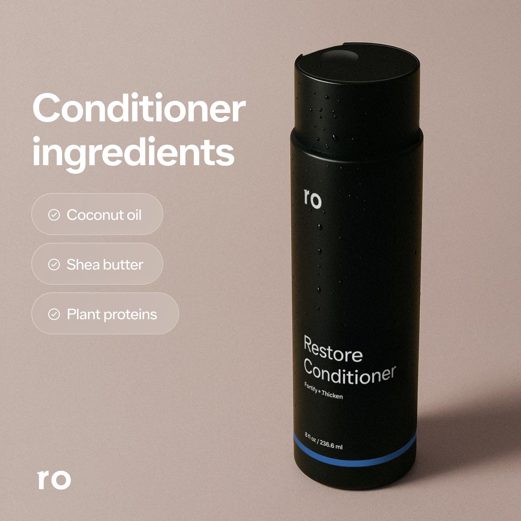 Ro Men's Restore Conditioner bottle with nourishing moisture