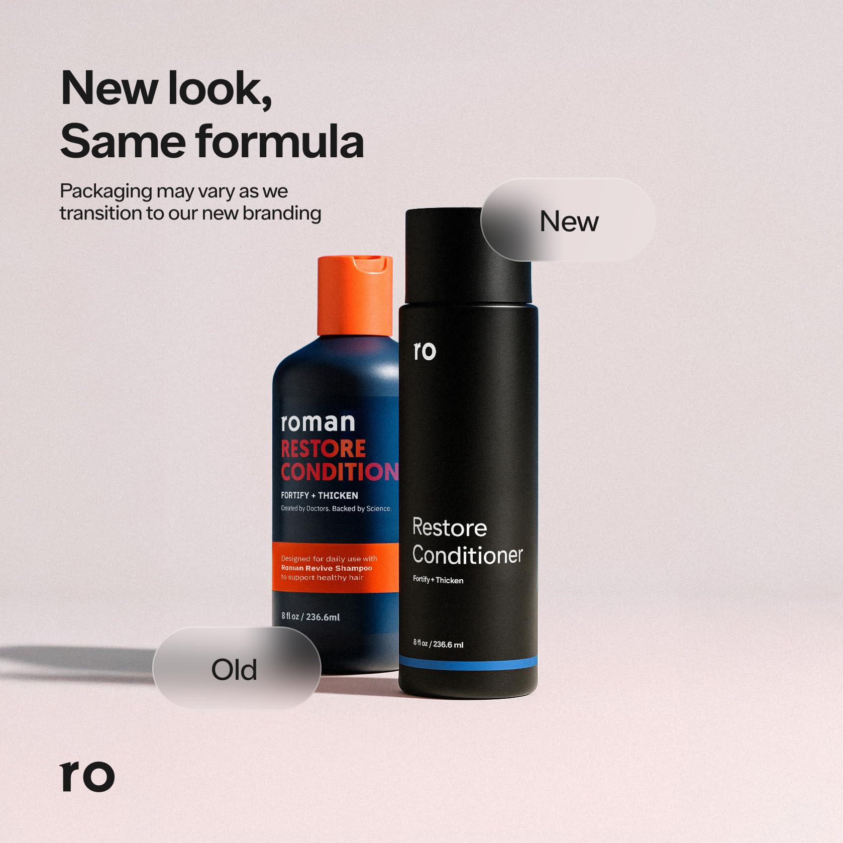 Ro Men's Revive Shampoo packaging box on display