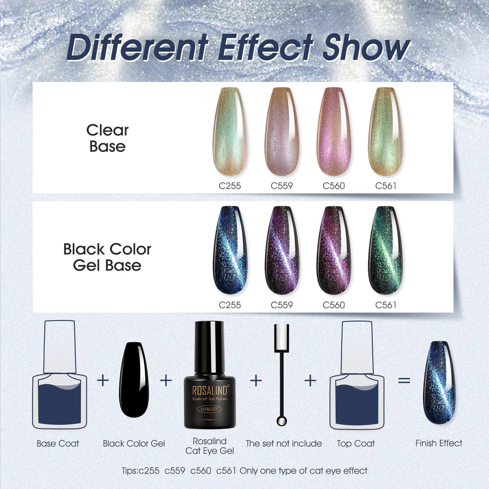 ROSALIND glitter gel nail polish adds sparkle and depth to any manicure