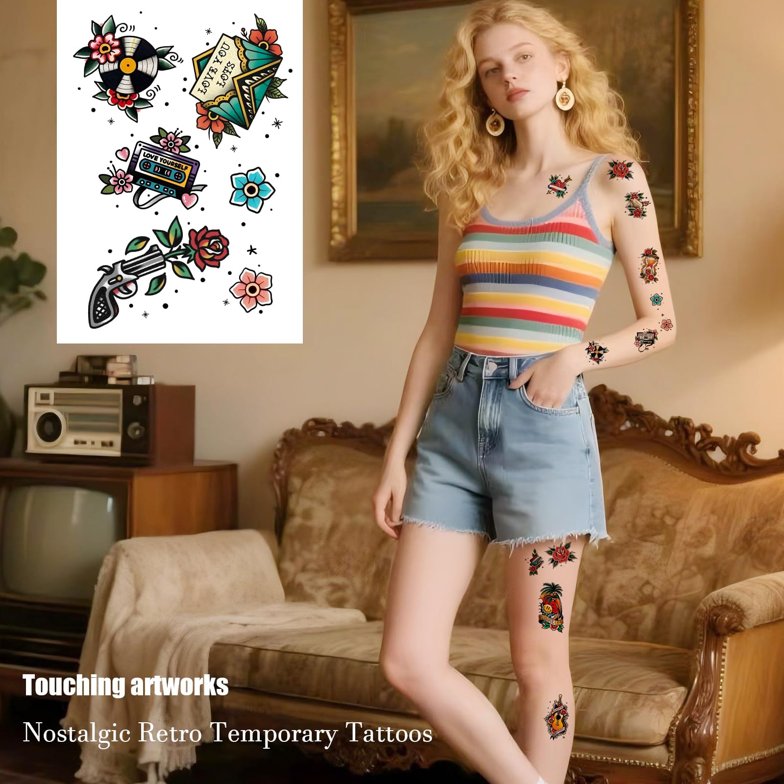 Roarhowl nautical ship wheel tattoo adds maritime detail to outfits