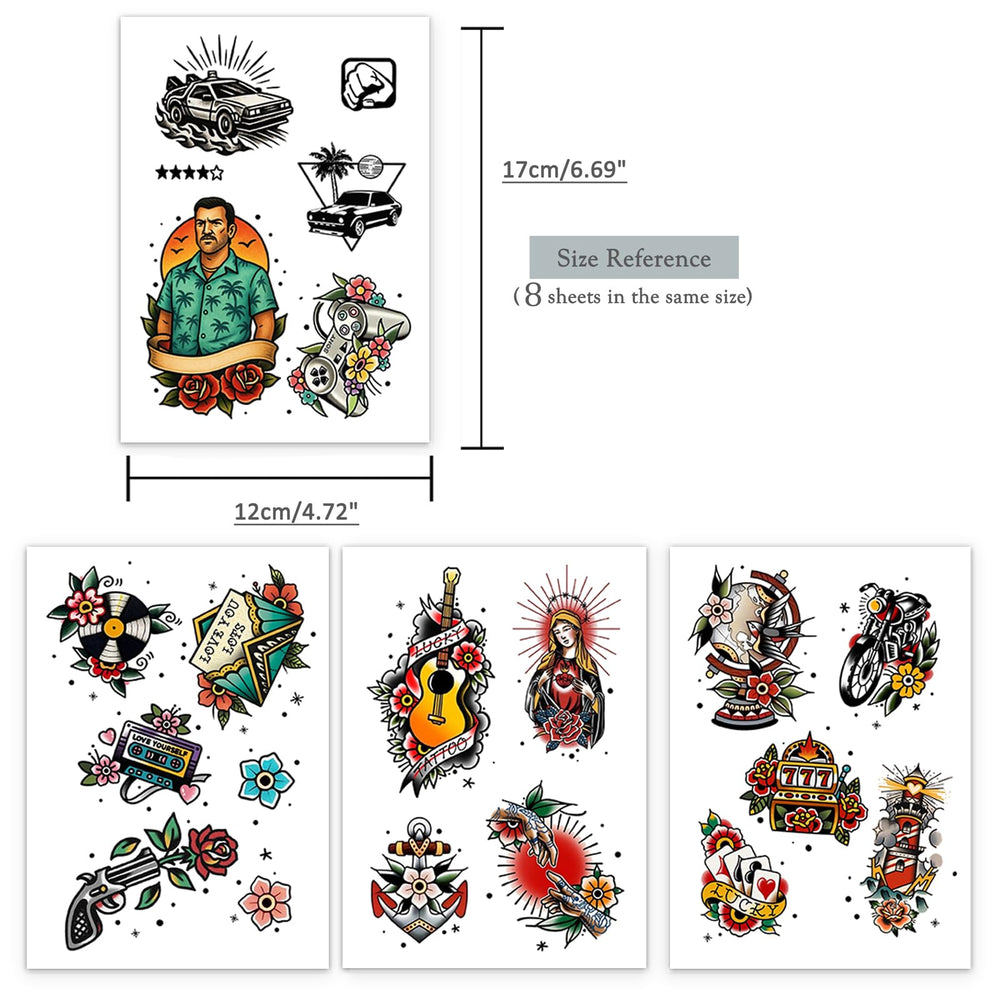 Roarhowl vintage electronics tattoo gives quirky retro vibes for themed gatherings