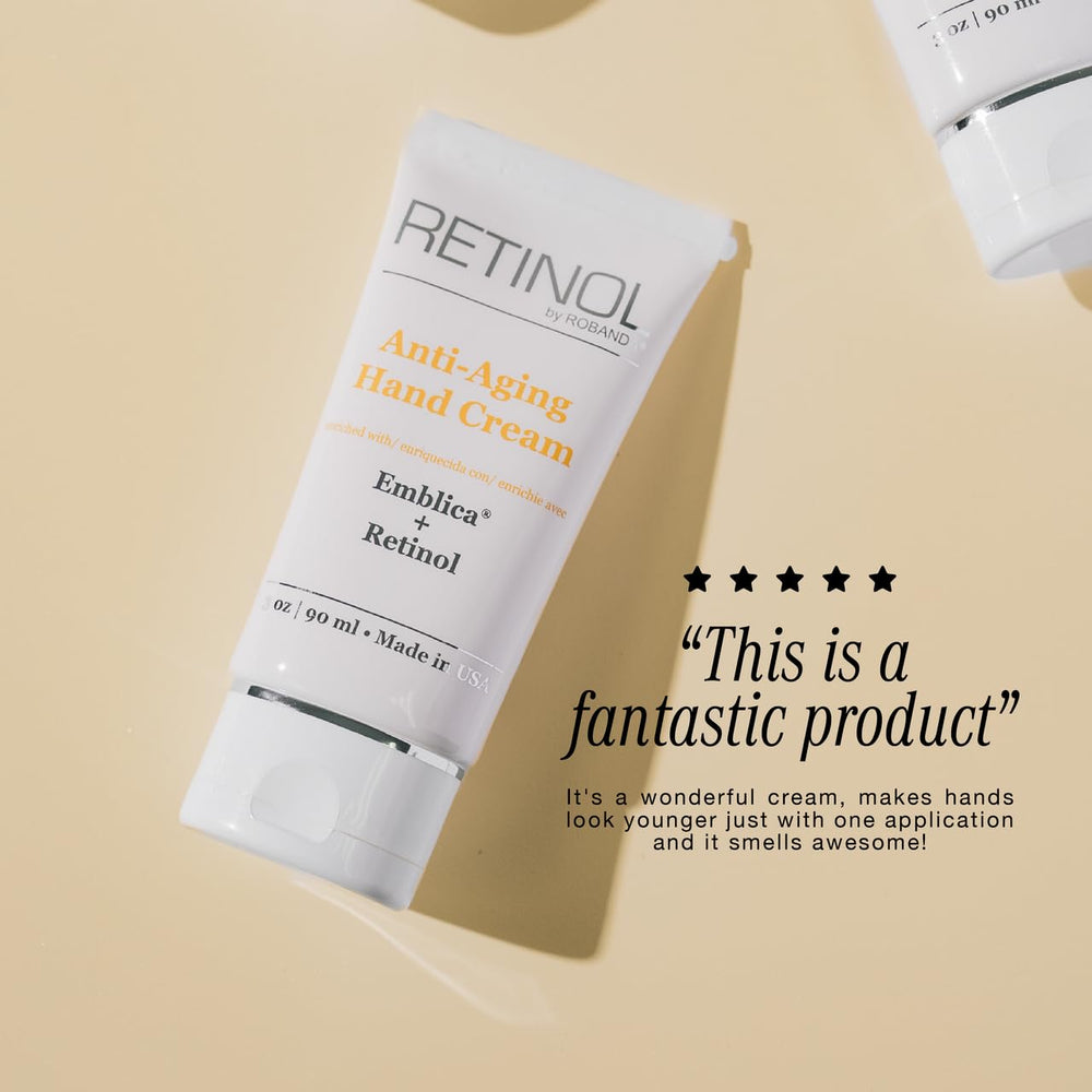 Robanda Robanda Retinol Anti-Aging Hand Cream - Hydrating & Lightweight 3 oz ...